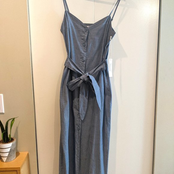 BNWT LACAUSA chambray maxi dress - Picture 1 of 1